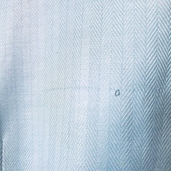 Talbots Herringbone Button up Blouse Size 18W Wrinkle Resistant Stretch Lastol - Picture 3 of 9